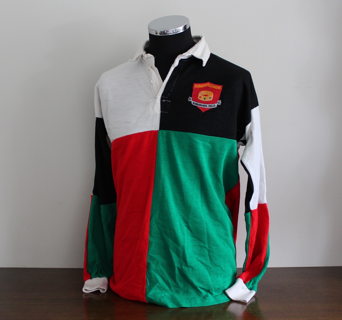 1988 Italian Barbarians (vs NZ Maoris) - Bainbridge (1) - Rugby Memorabilia Society - Match Worn Jersey